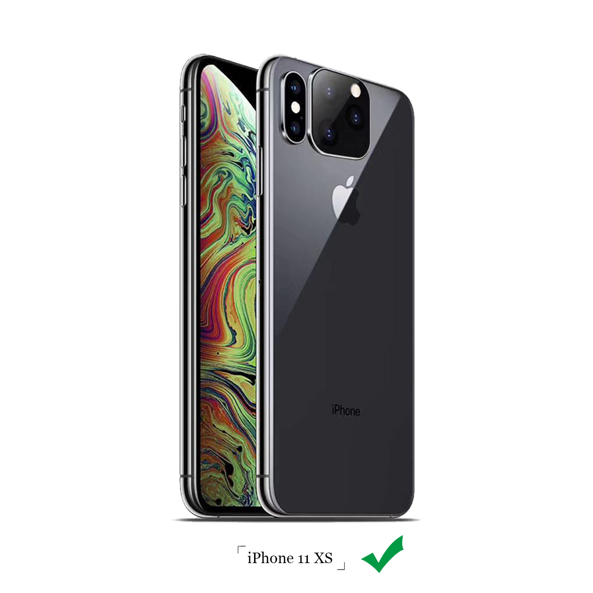 Bakeey-Converted-Change-iPhone-XS-to-iphone-11-Pro-Max-Second-Change-Metal--Tempered-Glass-2-in-1-An-1587795-6